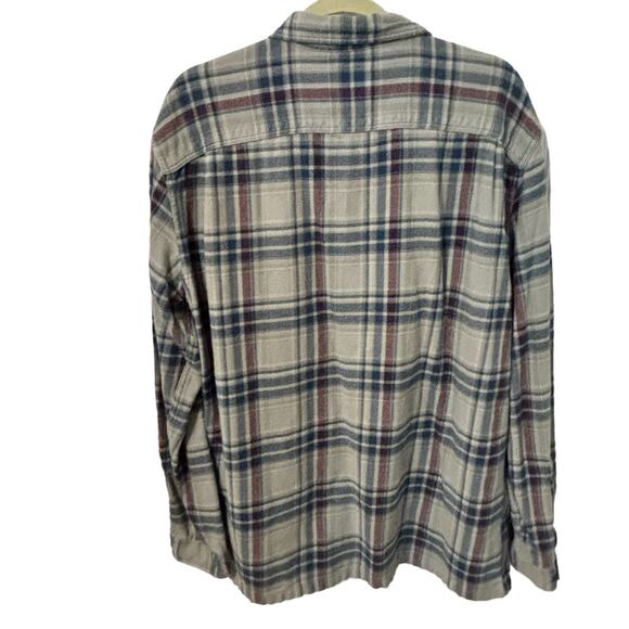 Patagonia Men's Fjord Organic Cotton Plaid Long Sleeve Flannel Shirt Size Large - Picture 4 of 9